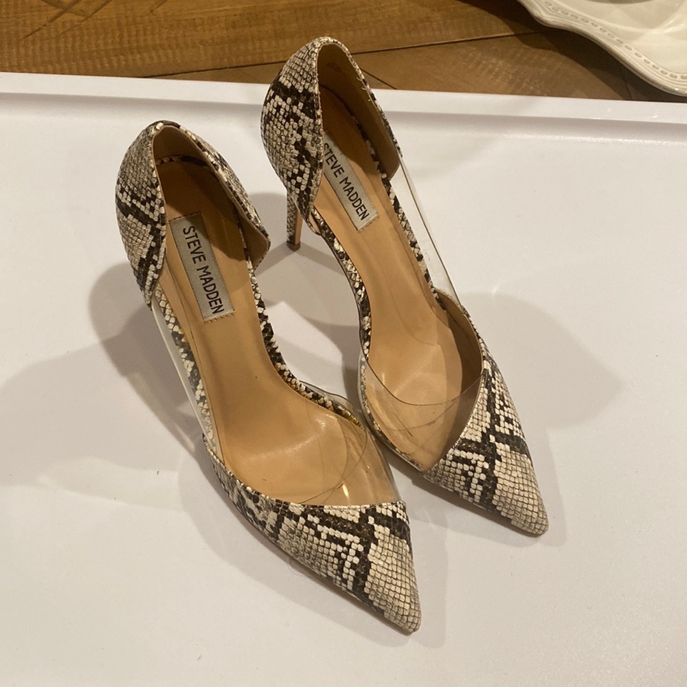 Steve Madden snake skin stilettos